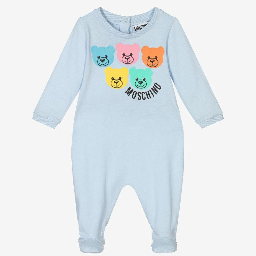 * Babysuits | Exclusive Pale Blue Cotton Babygrow