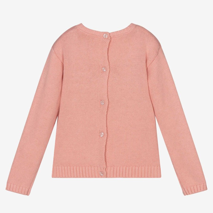 * Tops | Best Sale Girls Pink Wool Blend Sweater