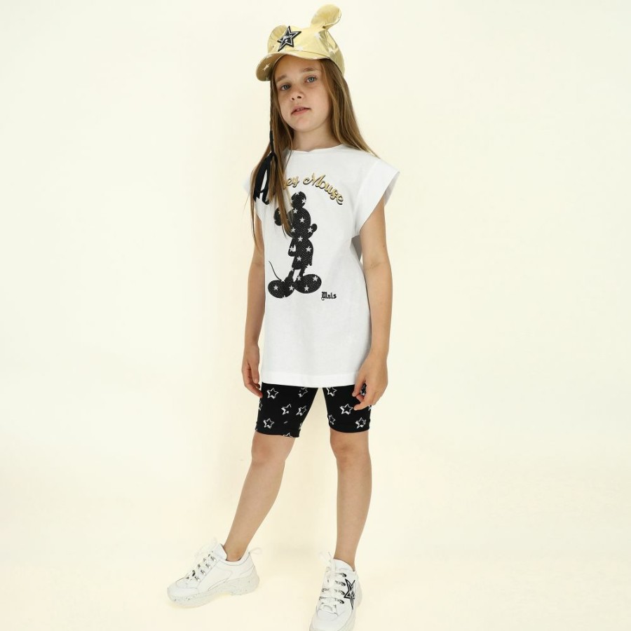 * Girl | Tendy Style Teen White Mickey Mouse Top