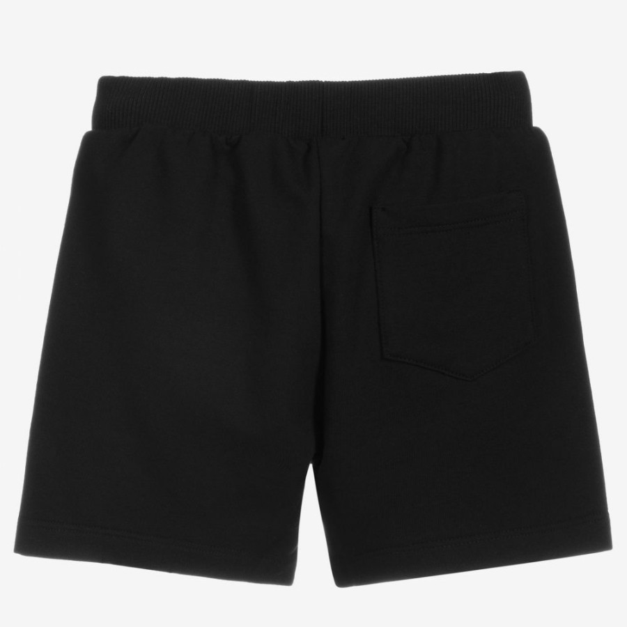 * Outfits | Best Sellers Boys Black Cotton Logo Shorts