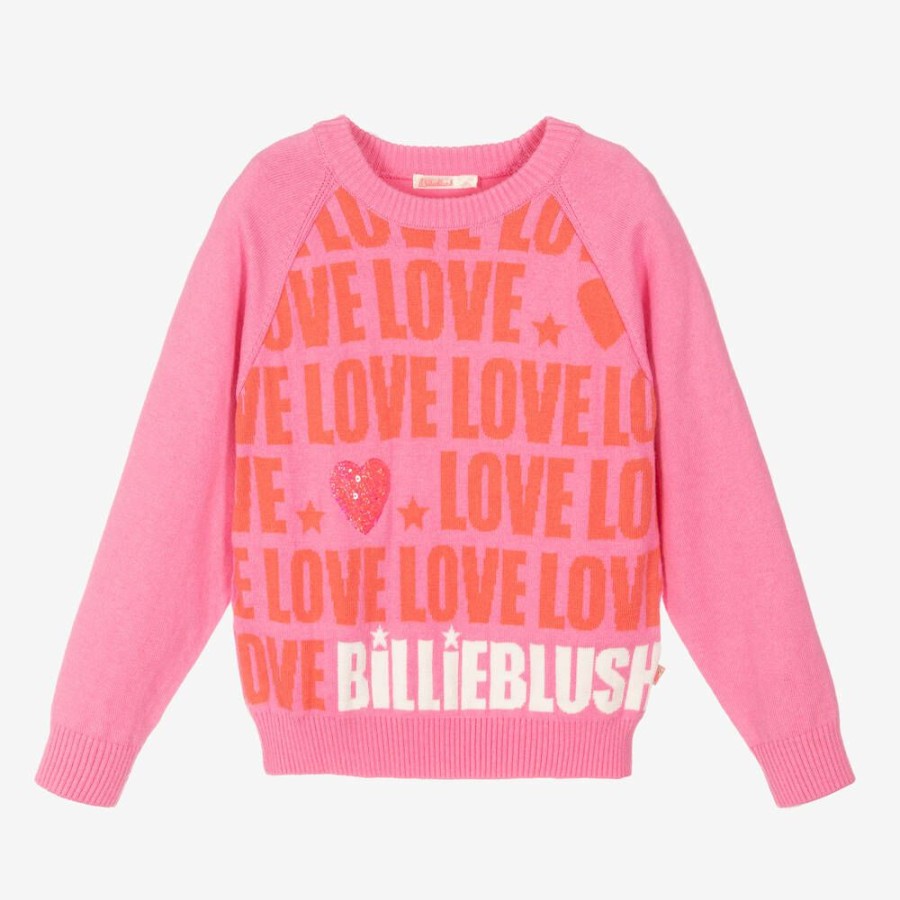 * Tops | Best Sale Girls Pink Cotton Sweater