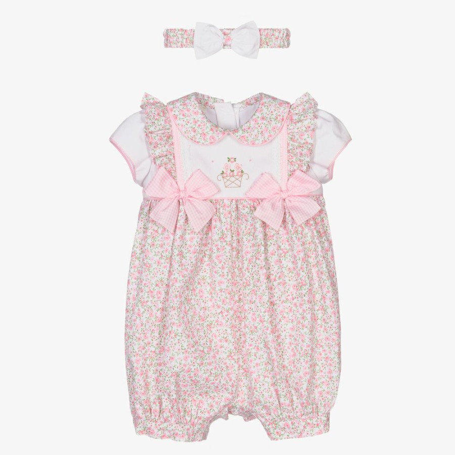 * Babysuits | Cheaper Baby Girls Pink Shortie Set