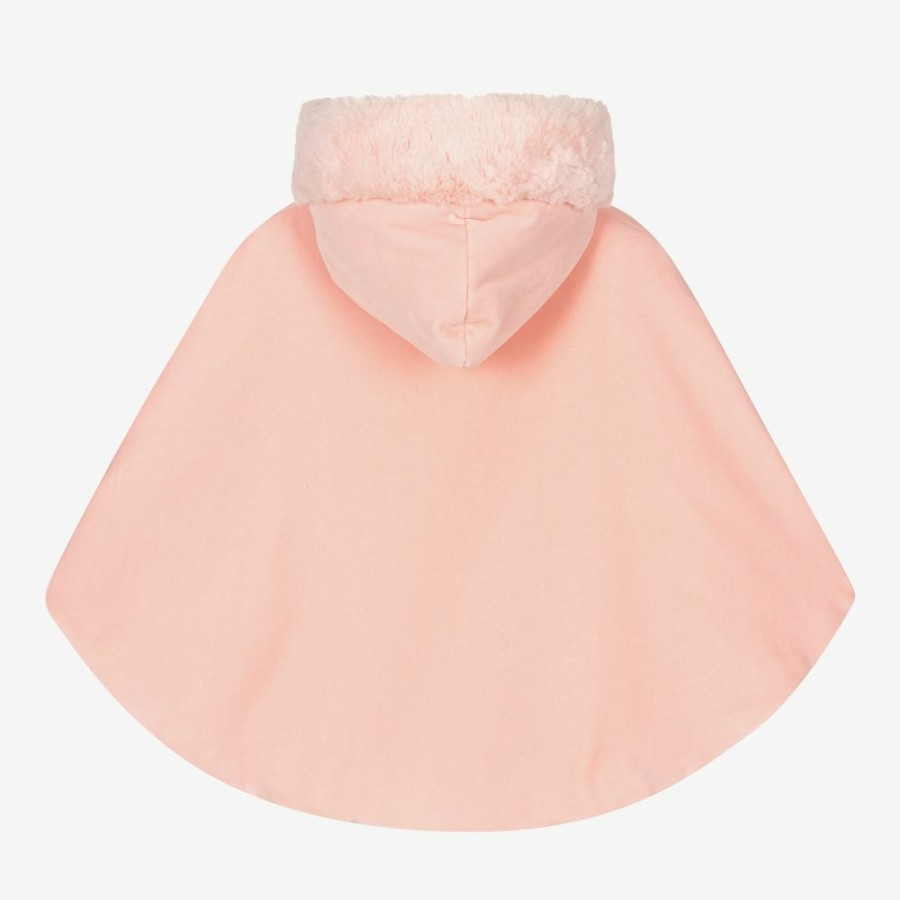 * Outfits | Shop Girls Pink Velvet Hooded Cape