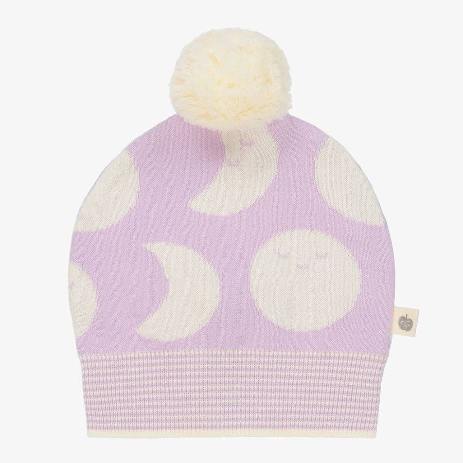 * Accessories | Shop Purple Cotton Knit Baby Hat