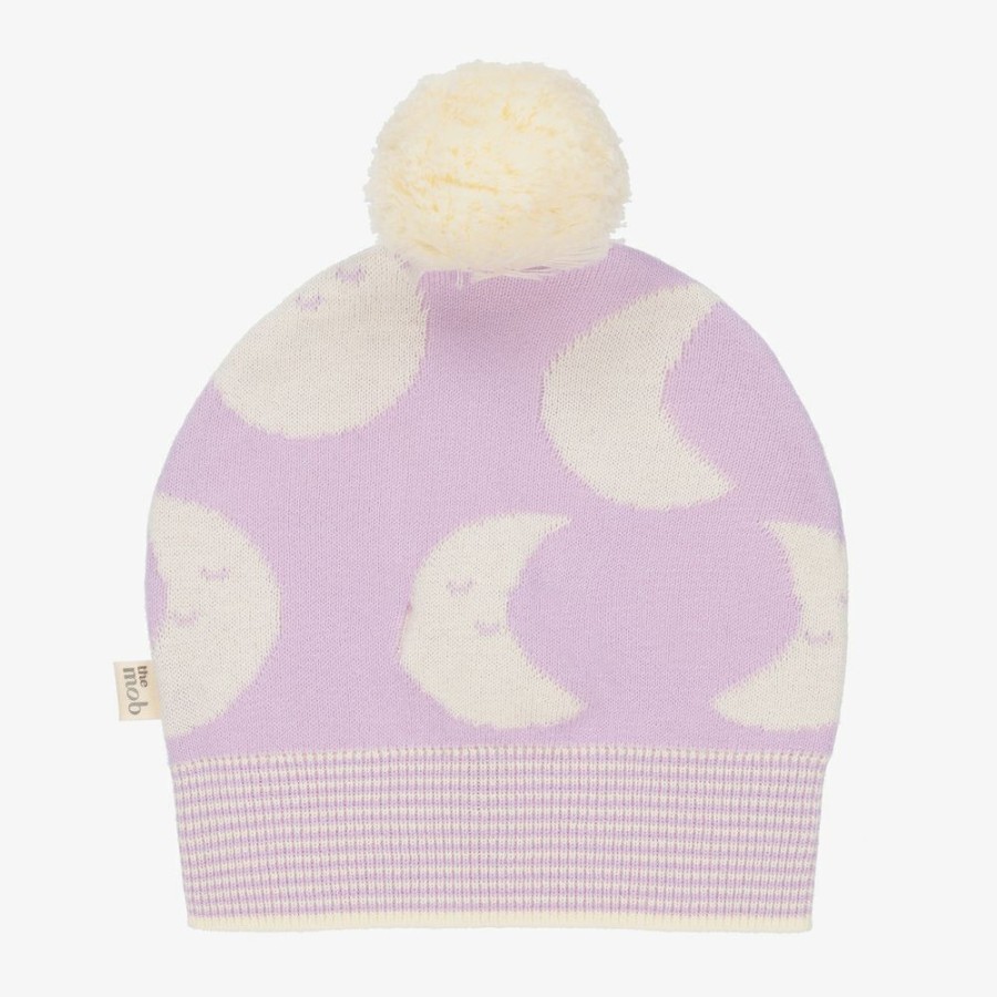 * Accessories | Shop Purple Cotton Knit Baby Hat