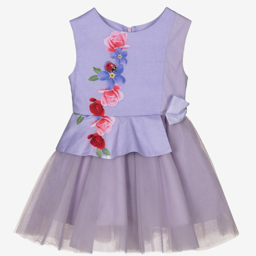 * Outfits | Best Choice Purple Floral Tulle Dress