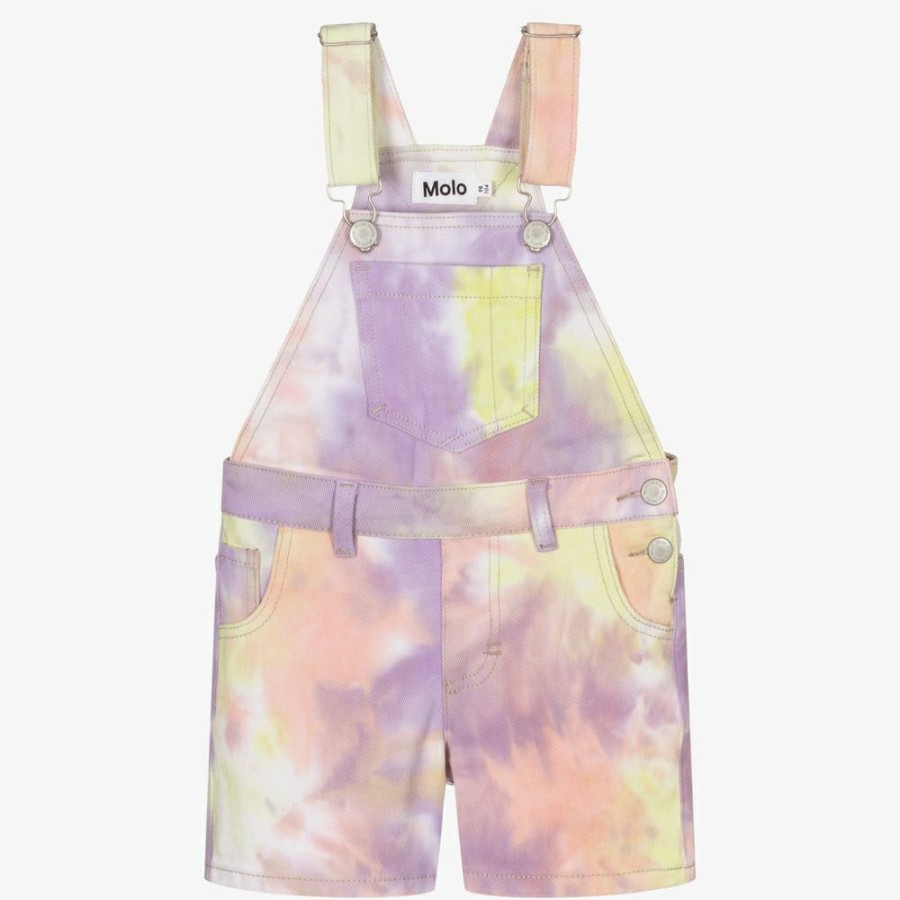 * Outfits | Exclusive Girls Tie-Dye Dungaree Shorts