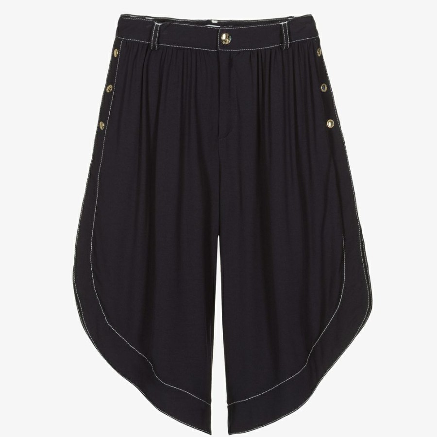 * Girl | Closeout Sale Teen Girls Navy Blue Culottes