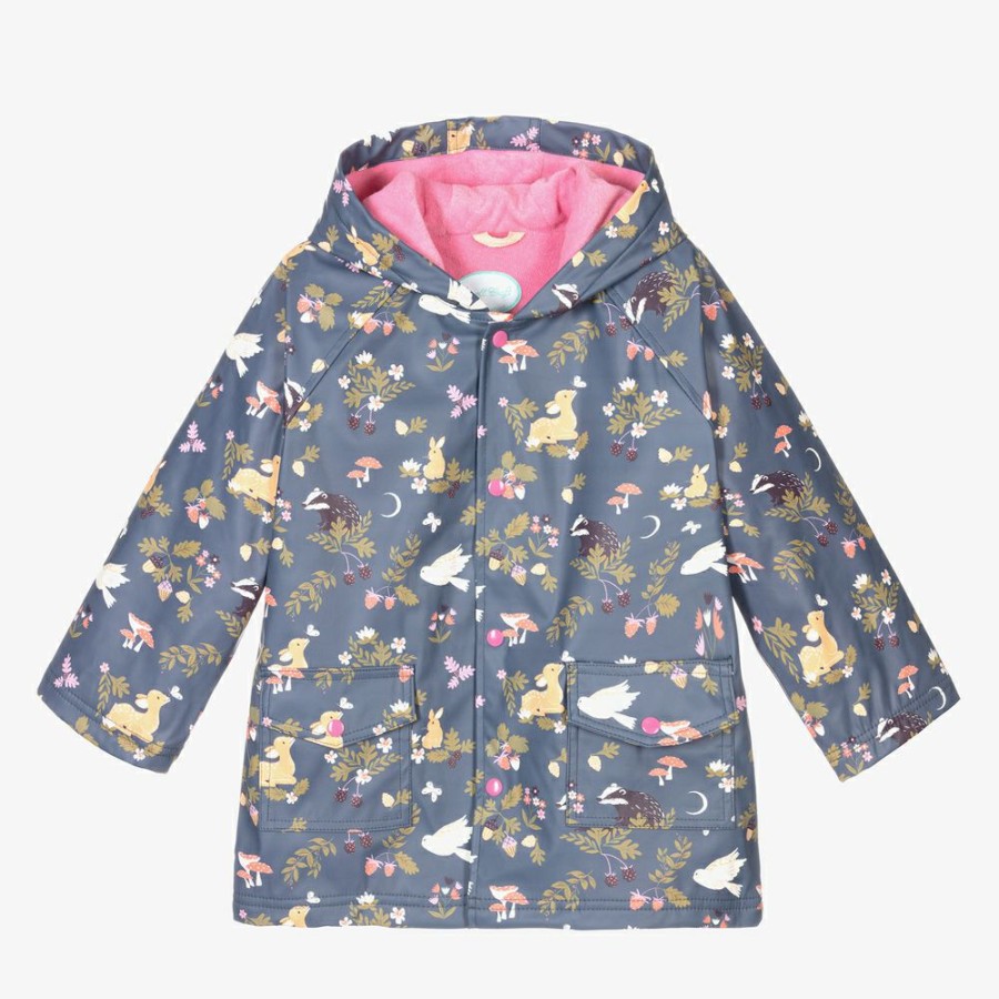 * Outfits | Cut Price Blue Woodland Print Raincoat