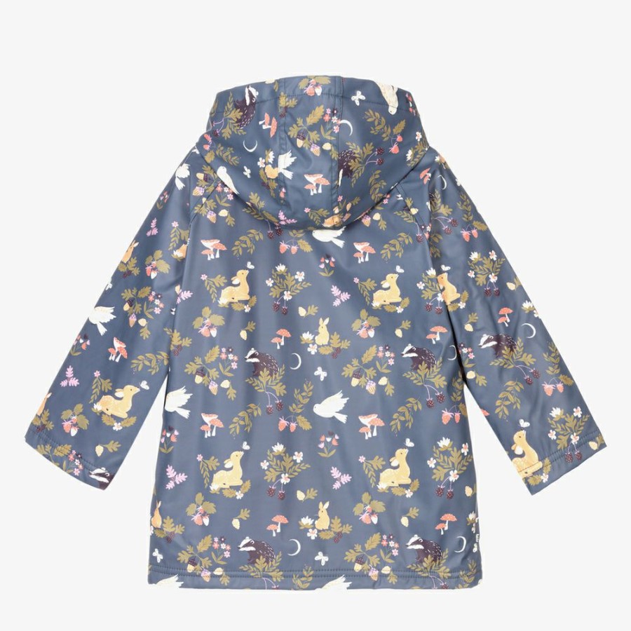 * Outfits | Cut Price Blue Woodland Print Raincoat