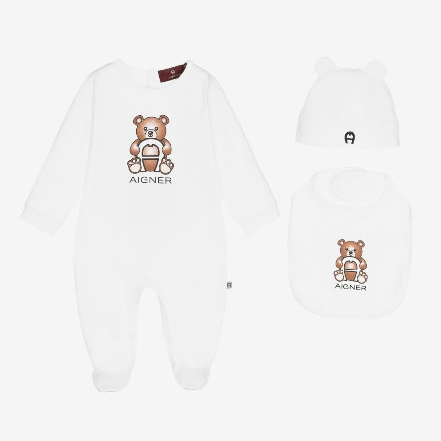 * Babysuits | Exclusive White Cotton Babygrow Set