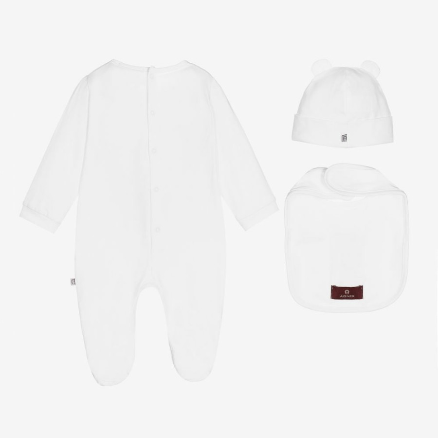 * Babysuits | Exclusive White Cotton Babygrow Set