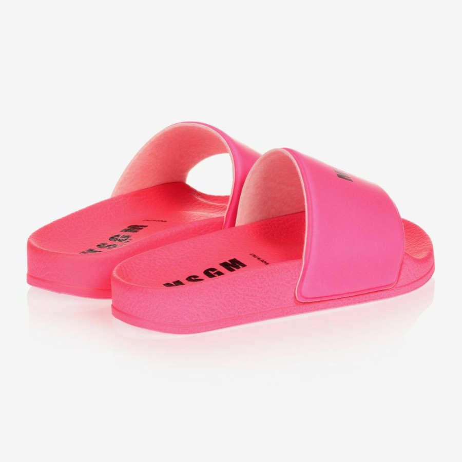 * Shoes | Fire Sale Girls Pink Logo Sliders