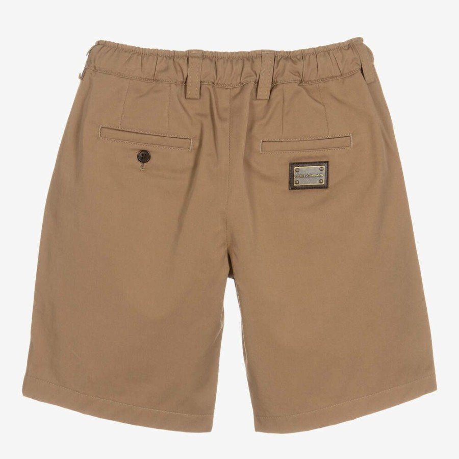 * Outfits | Discount Boys Beige Cotton Shorts