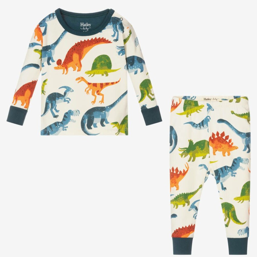 * Nests Sleepbags & Nightwear | Fire Sale Baby Ivory Dinosaur Pyjamas