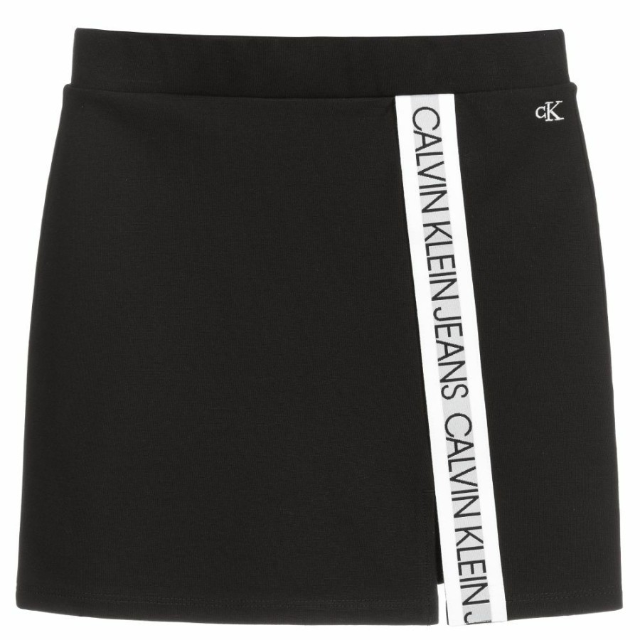 * Girl | Sale Teen Girls Black Logo Skirt