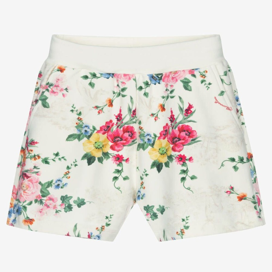 * Girl | Promotion Teen Girls Ivory Floral Shorts