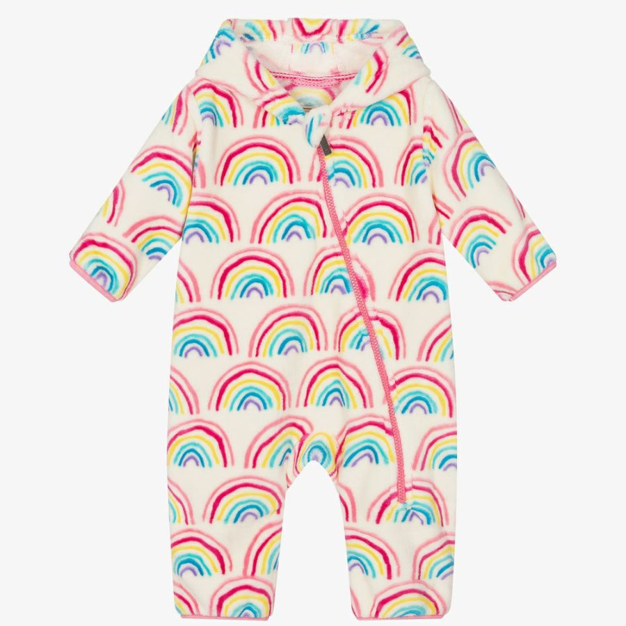 * Babysuits | Excellent Baby Ivory Rainbow Pramsuit