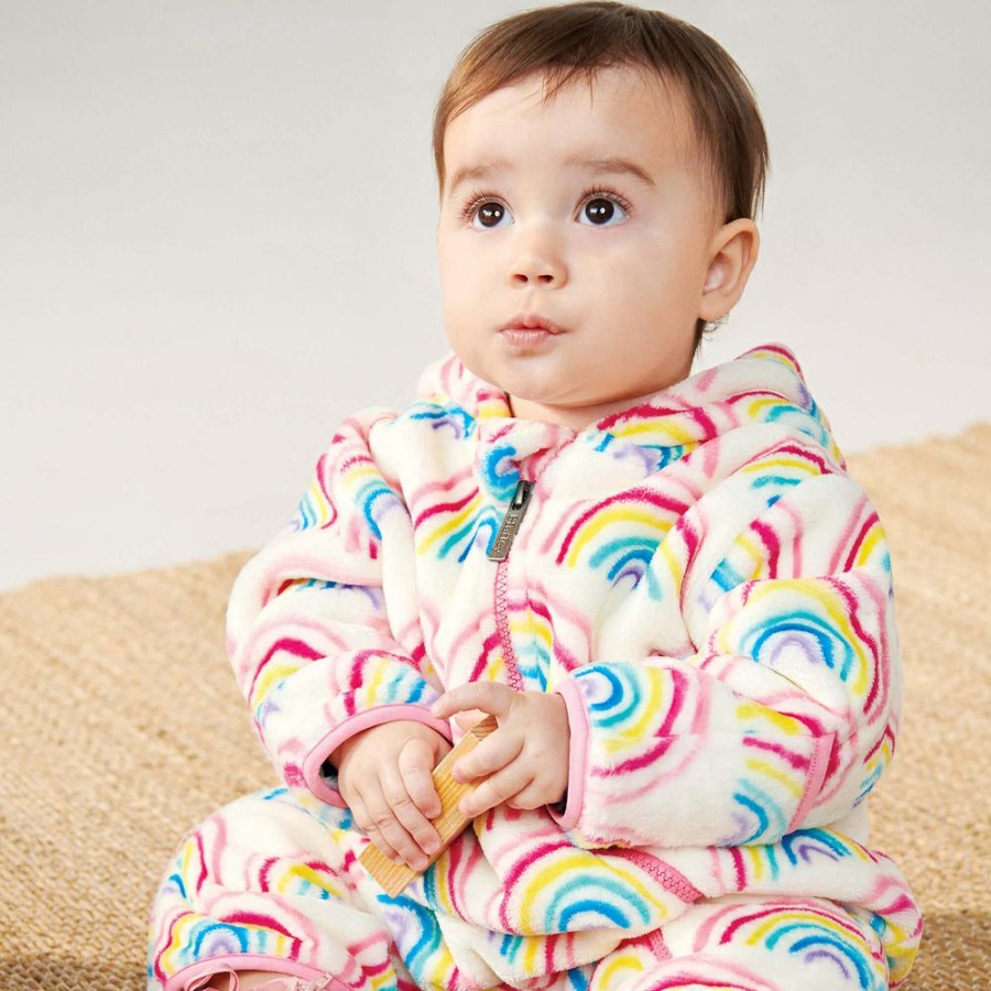 * Babysuits | Excellent Baby Ivory Rainbow Pramsuit