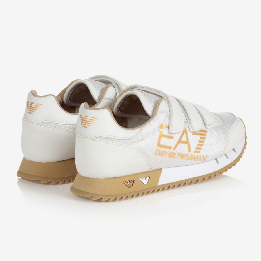 * Boy | Cheaper Teen White Gold Trainers