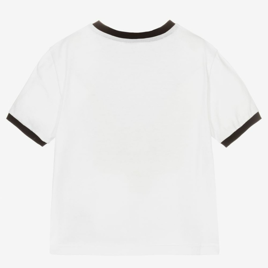 * Tops | Cheaper White Diamante Logo T-Shirt