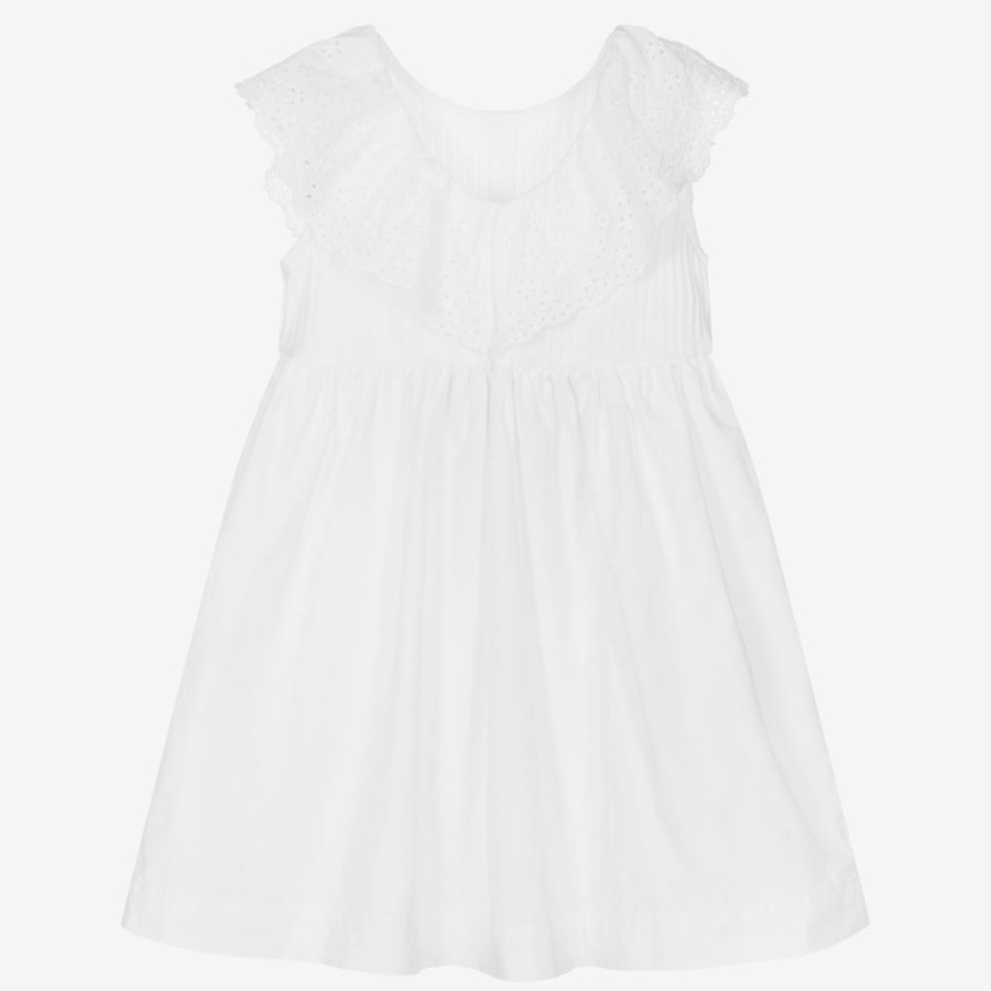 * Outfits | Good Quality Girls White Cotton Dress