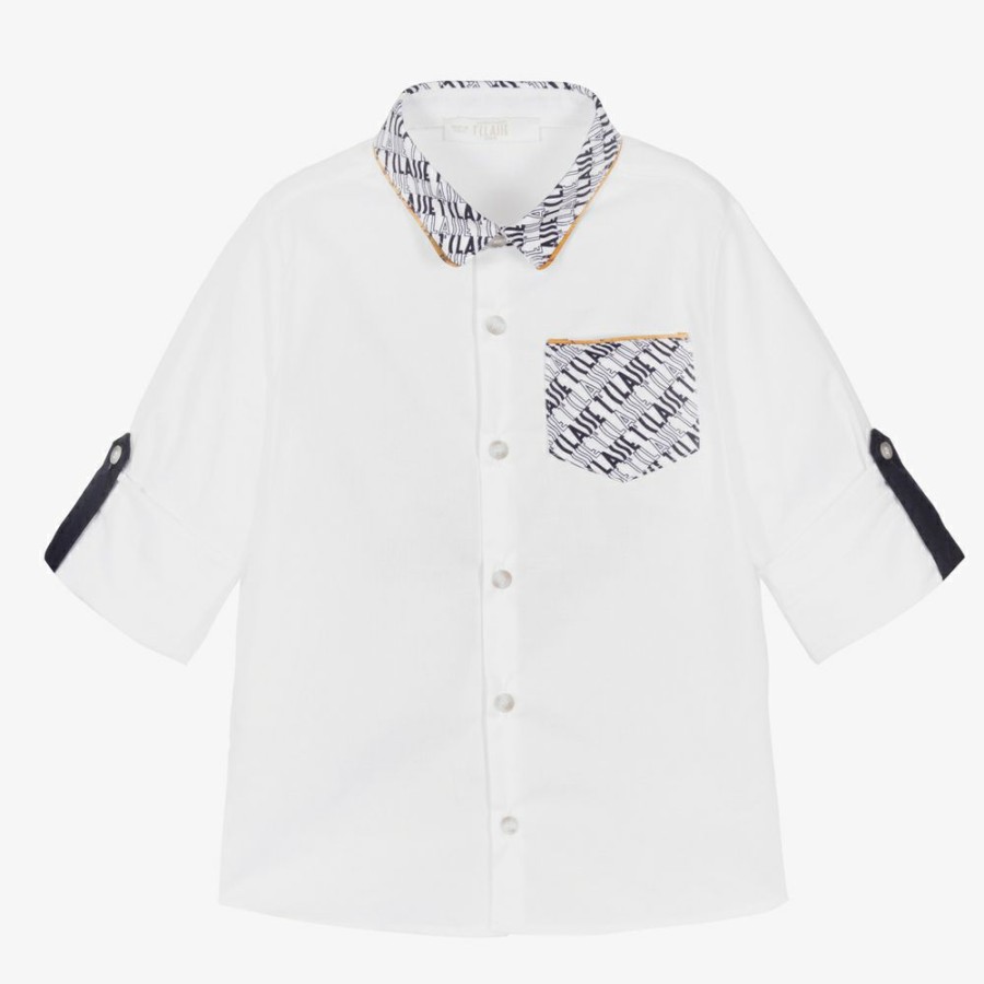 * Tops | Crazy Deals Boys White Logomania Shirt