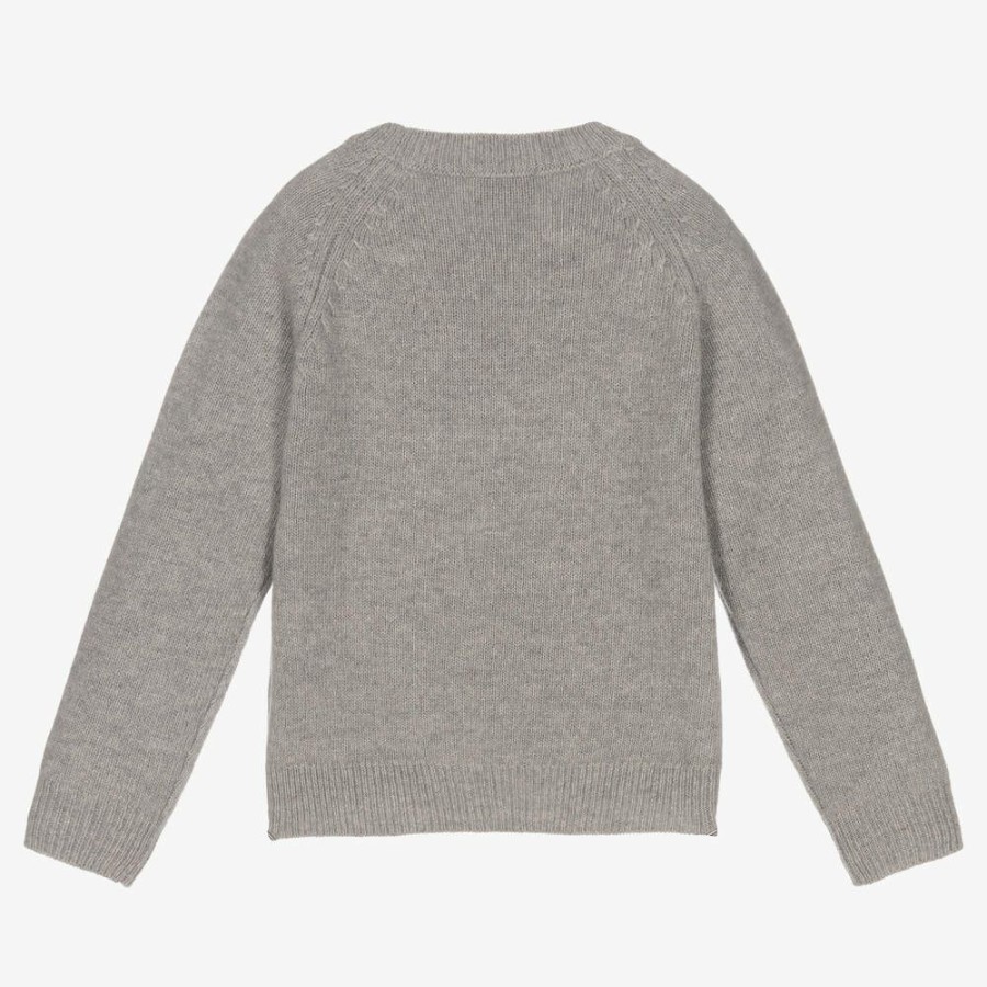 * Tops | Discount Girls Grey Wool Sweater