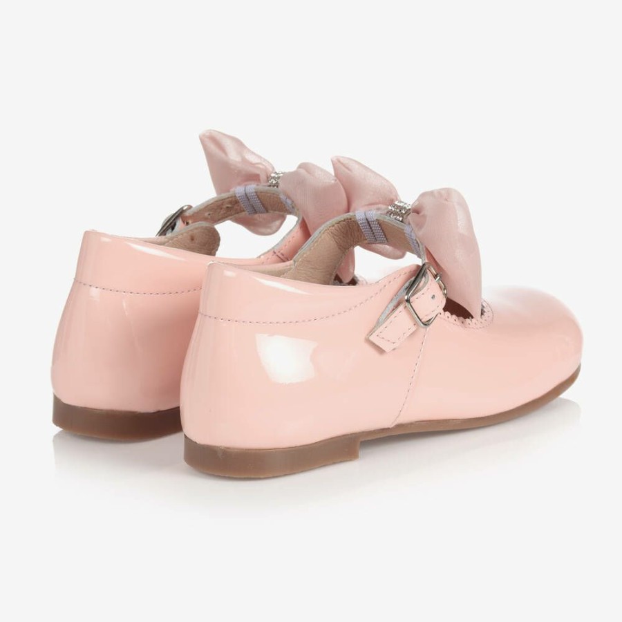 * Shoes | Good Quality Girls Pink Patent Bow Shoes