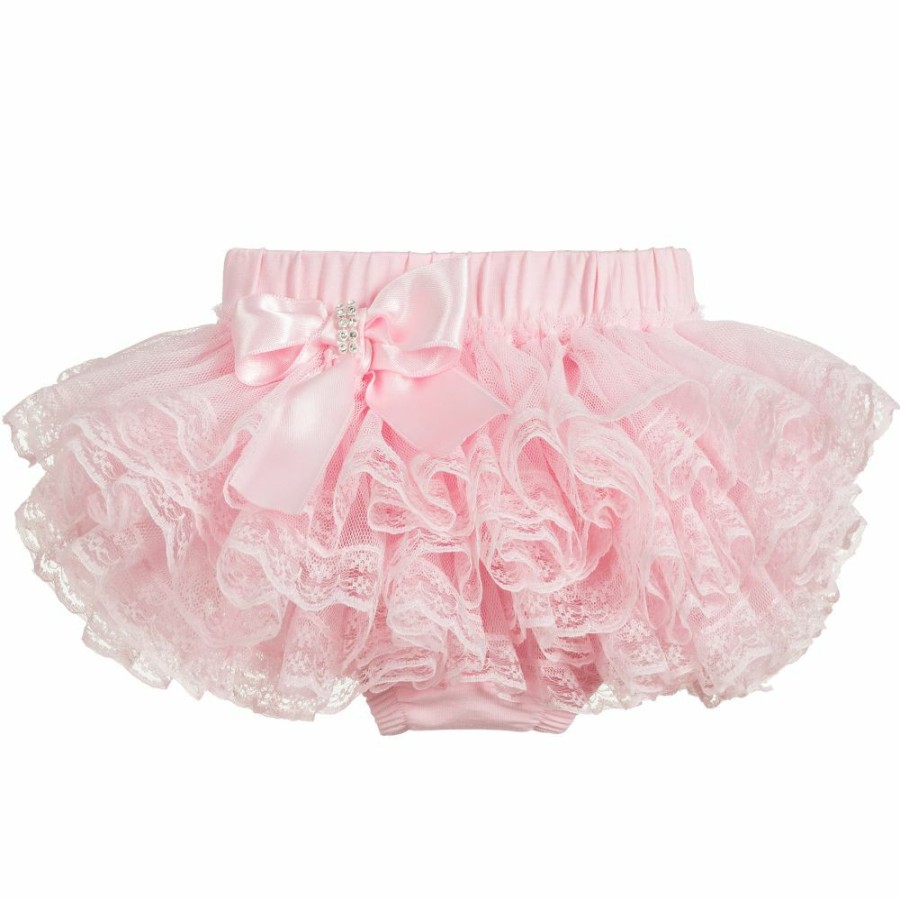 * Nightwear Underwear | Excellent Pink Cotton Lace Knickers