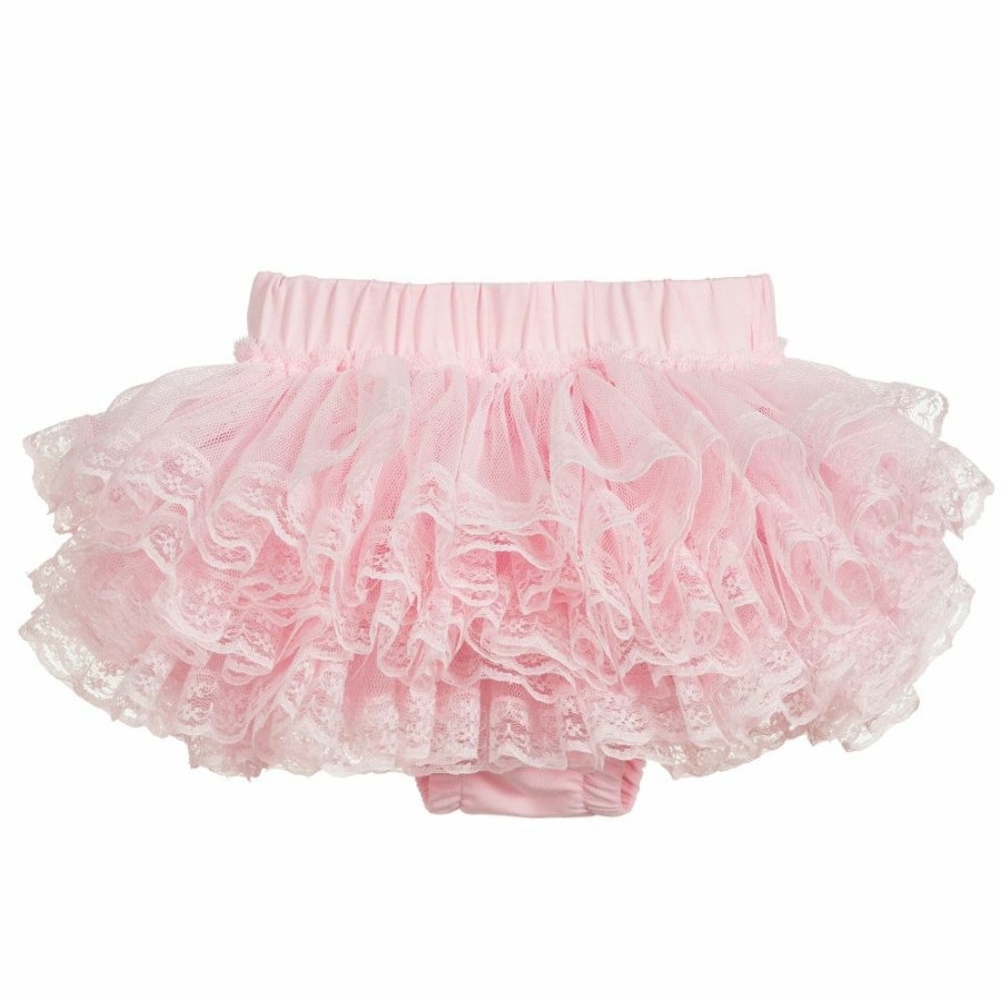 * Nightwear Underwear | Excellent Pink Cotton Lace Knickers