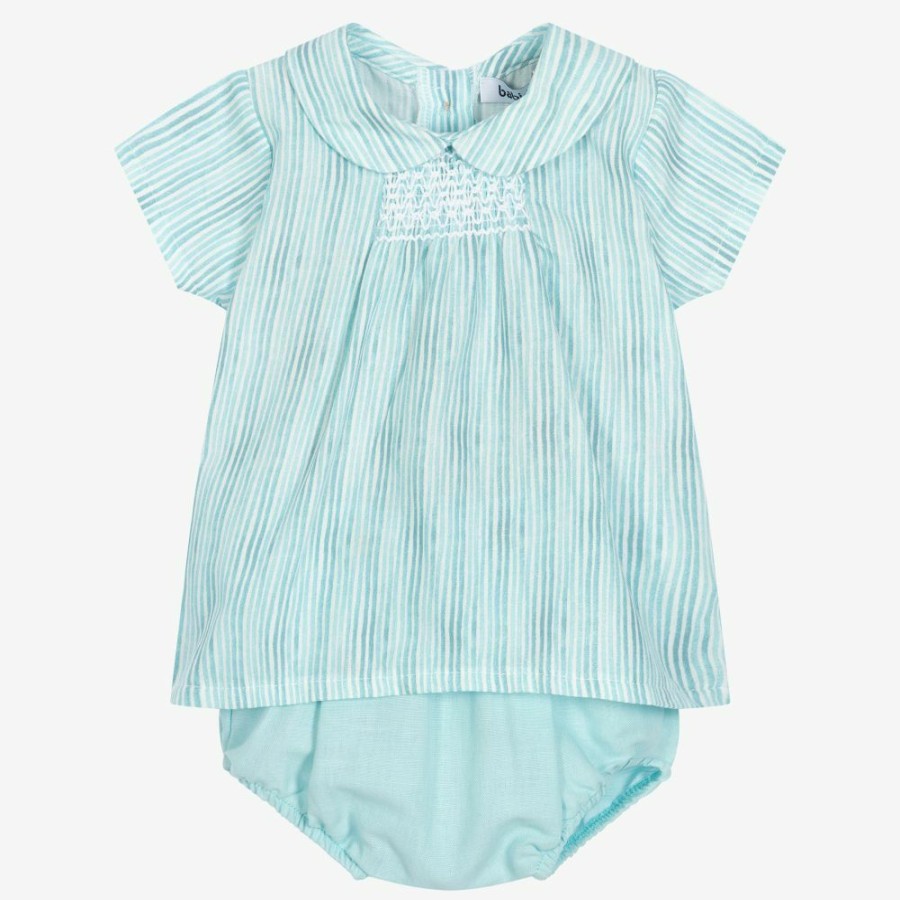 * Outfits | Sale Aqua Blue Smocked Shorts Set