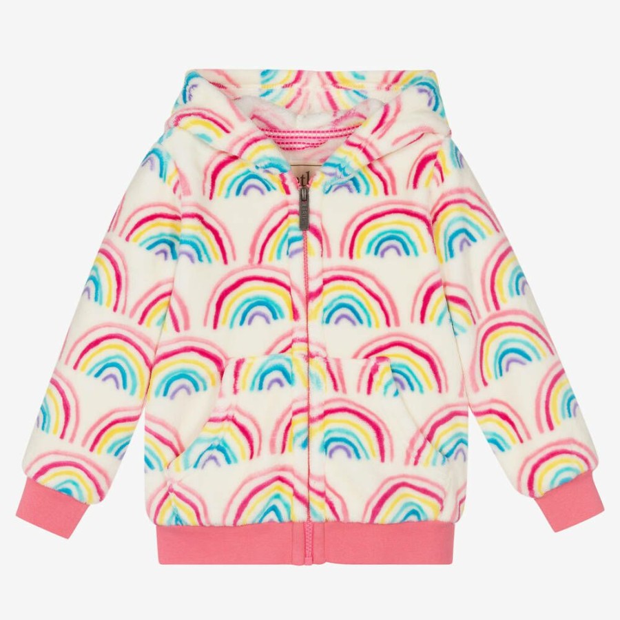 * Tops | Best-Selling Girls Ivory Rainbow Zip-Up Top