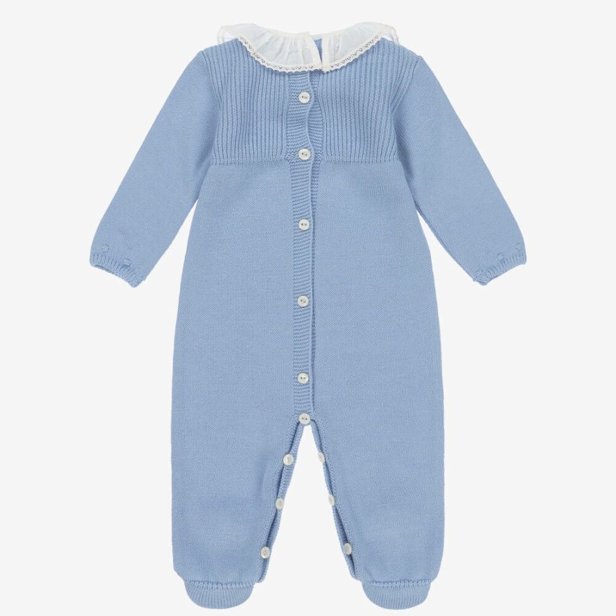 * Babysuits | Best Sellers Blue Knitted Babygrow