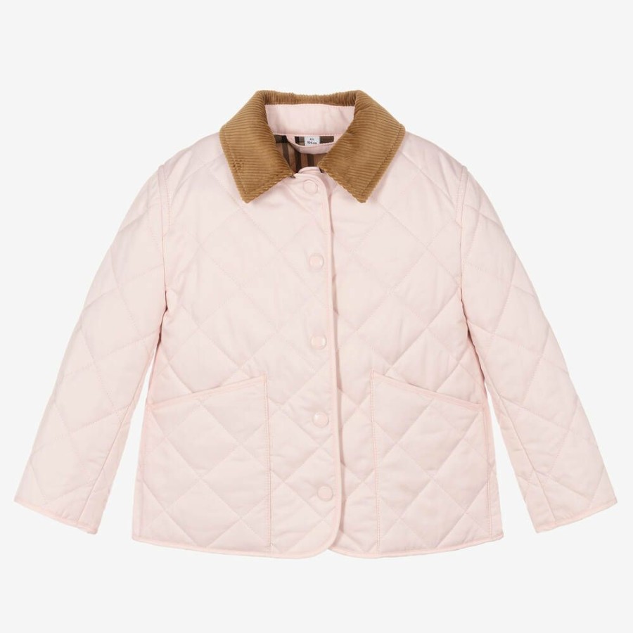 * Outfits | Good Quality Girls Pink Quilted Jacket