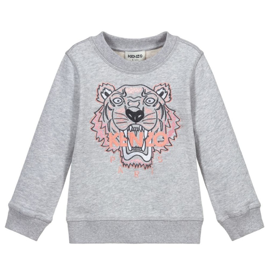 * Tops | Crazy Deals Girls Grey Tiger Sweatshirt