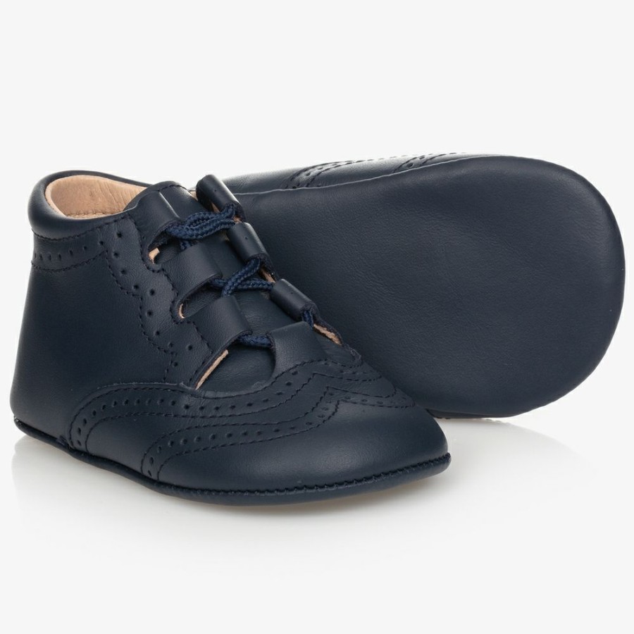 * Shoes | Fire Sale Blue Leather Pre-Walker Shoes