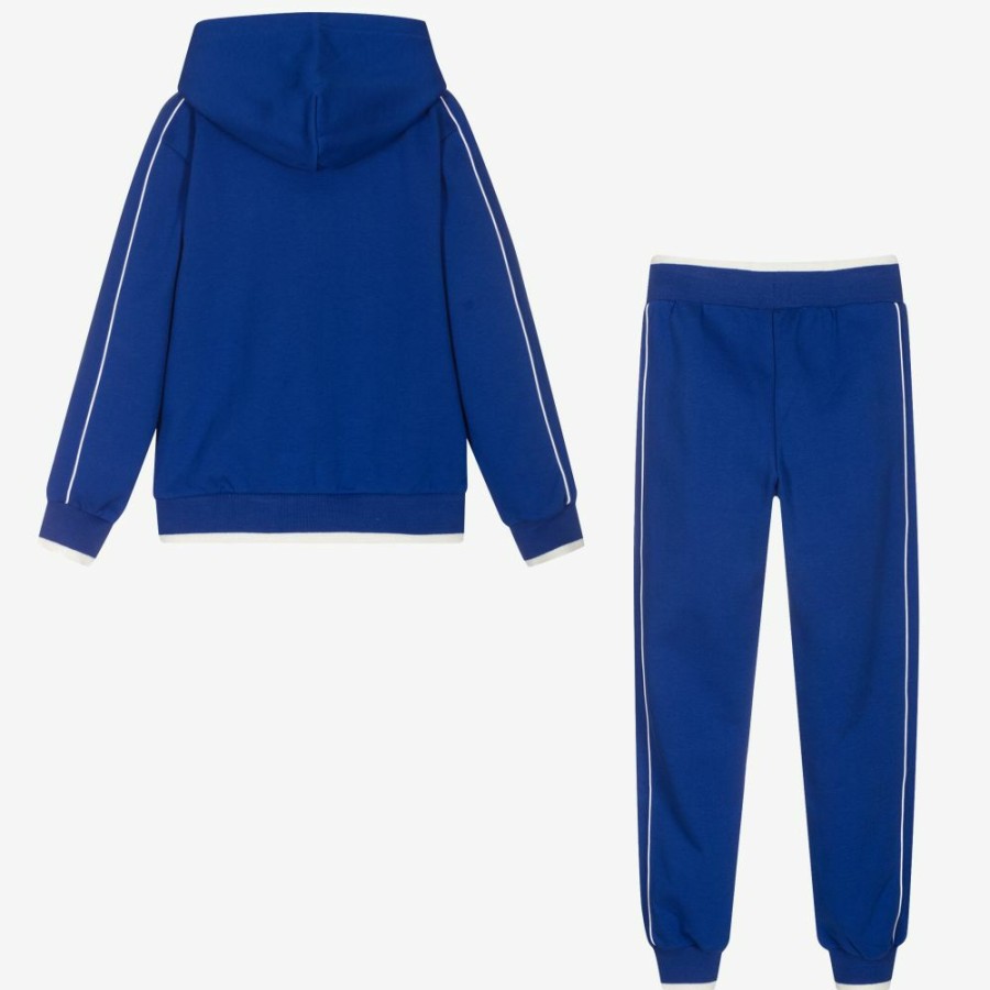 * Boy | Unique Teen Boys Blue Logo Tracksuit