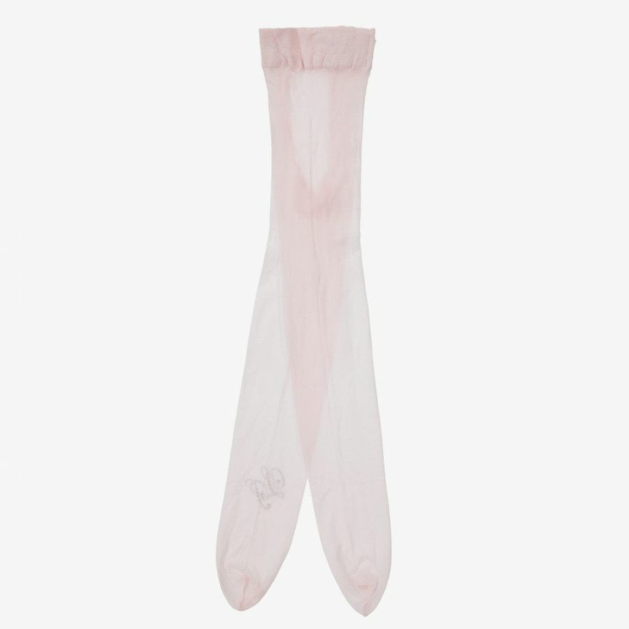 * Accessories | Sale Online Girls Pale Pink Logo Tights