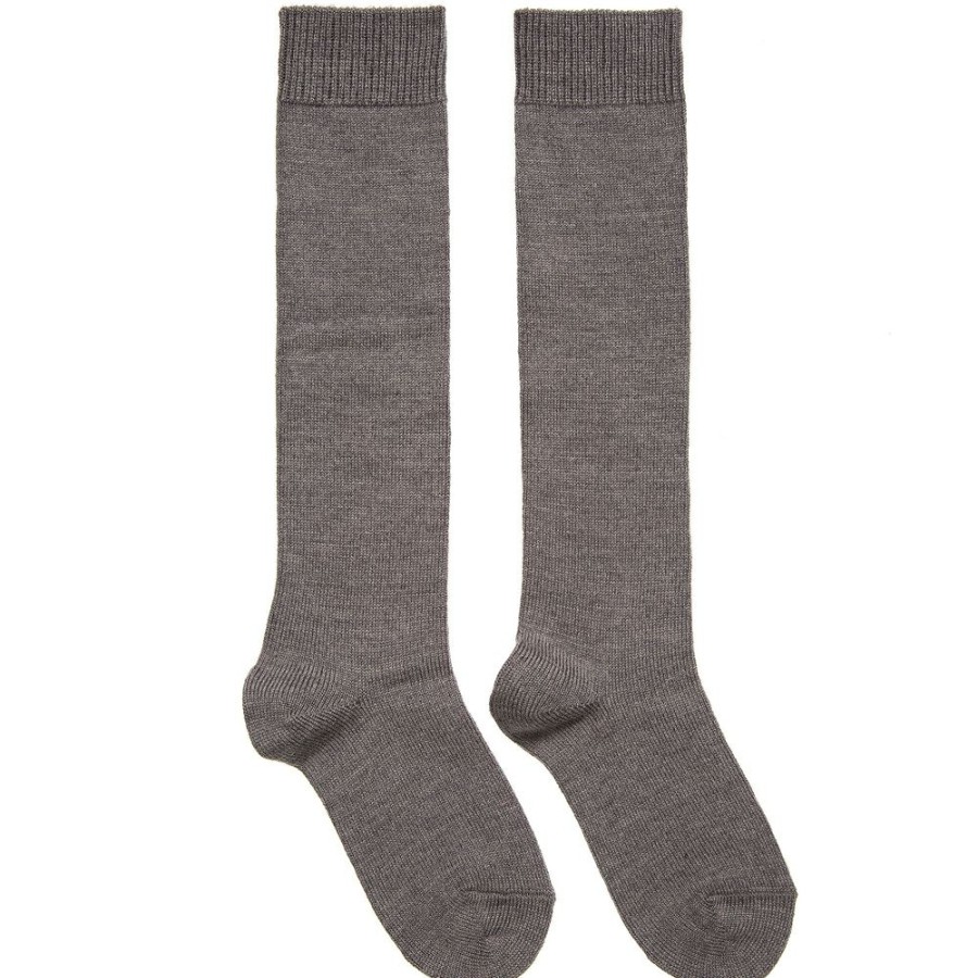 * Accessories | Online Grey Knee High Wool Socks