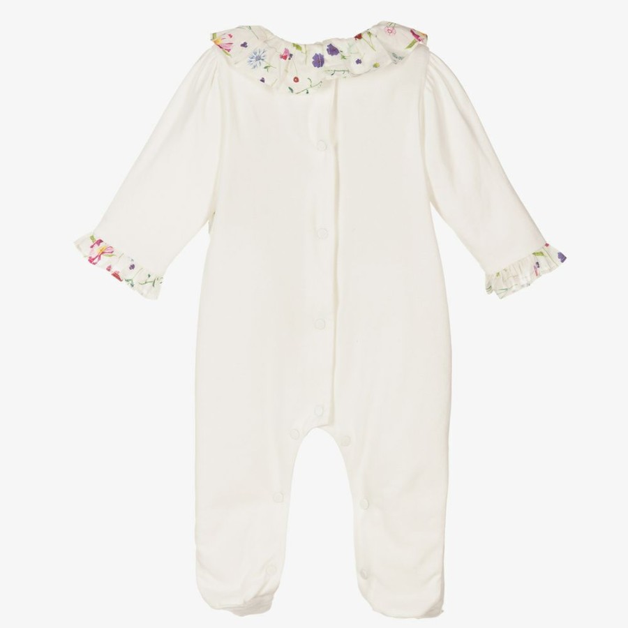 * Babysuits | Closeout Sale Ivory Liberty Print Babygrow