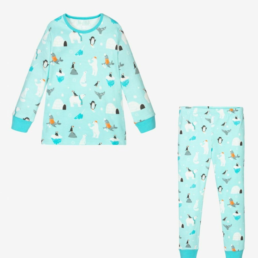 * Nightwear Underwear | Less Expensive Blue Polar Print Pyjamas