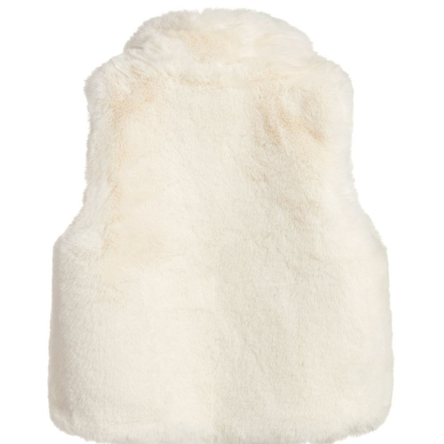 * Outfits | Best-Selling Girls Ivory Faux Fur Gilet