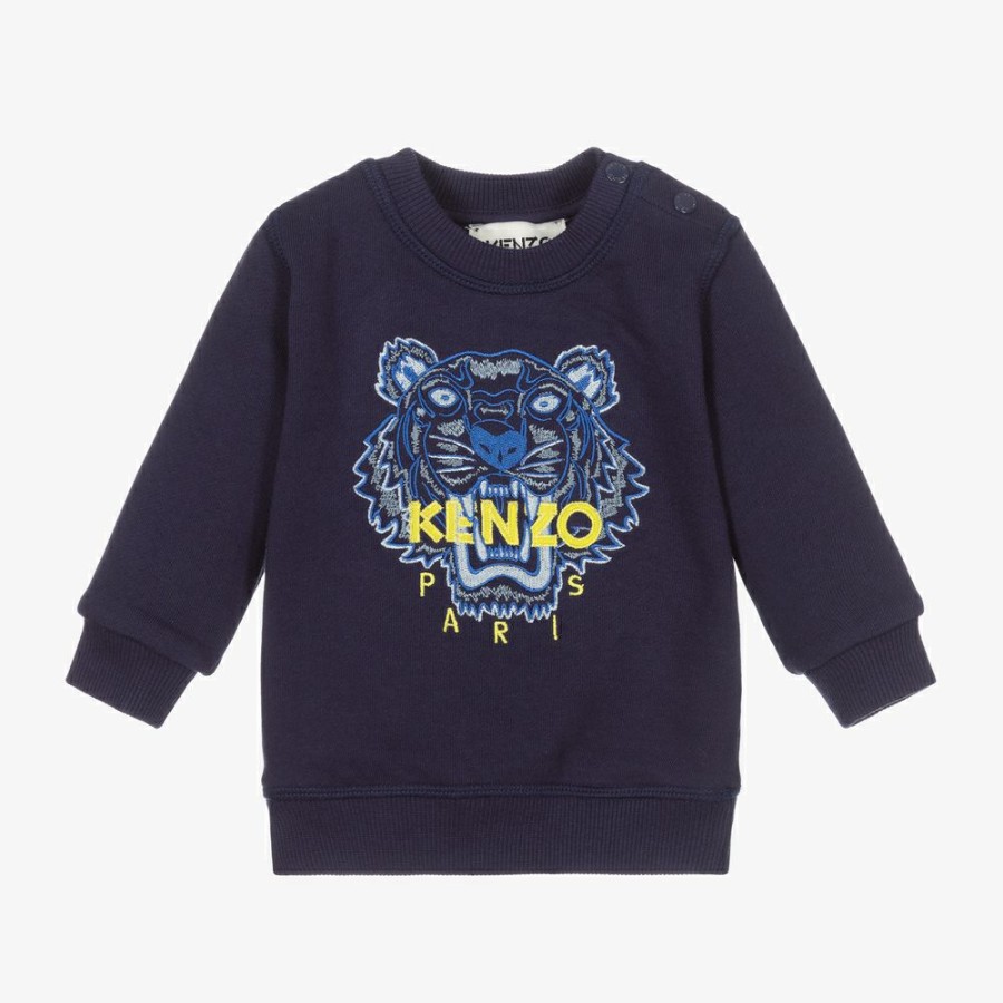 * Tops | Unique Boys Blue Tiger Sweatshirt