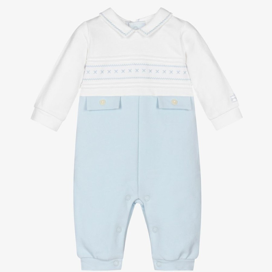 * Babysuits | Exclusive White Blue Baby Romper