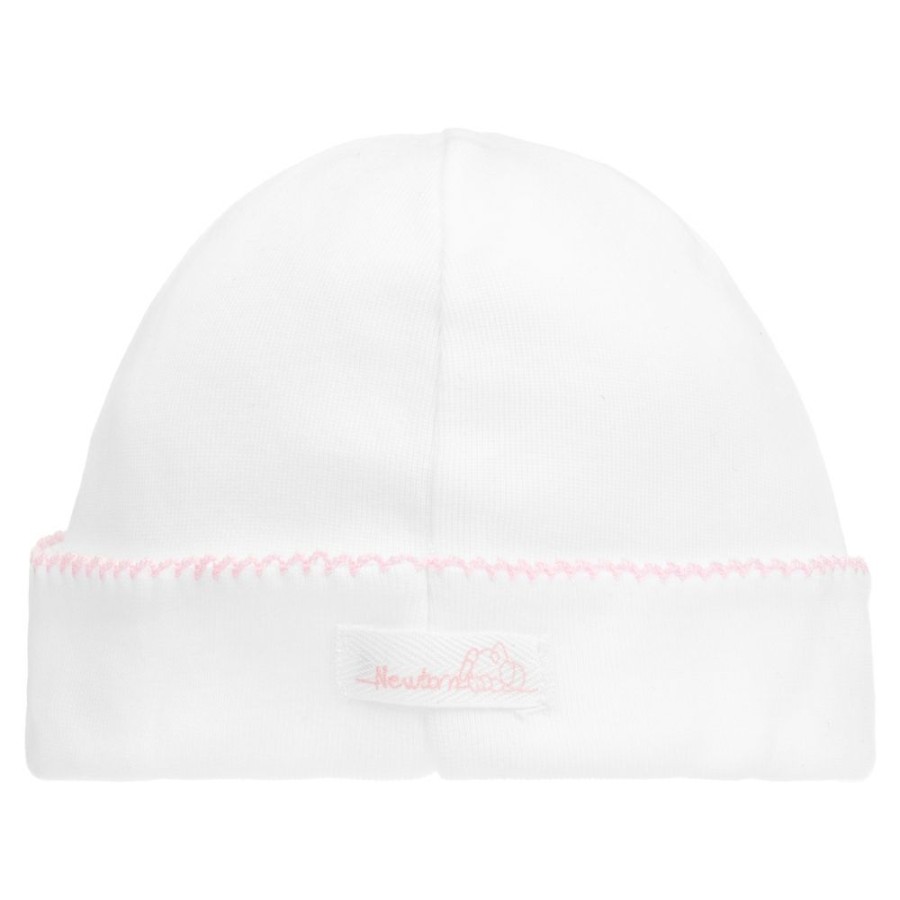 * Accessories | Best Price White Pink Cotton Baby Hat