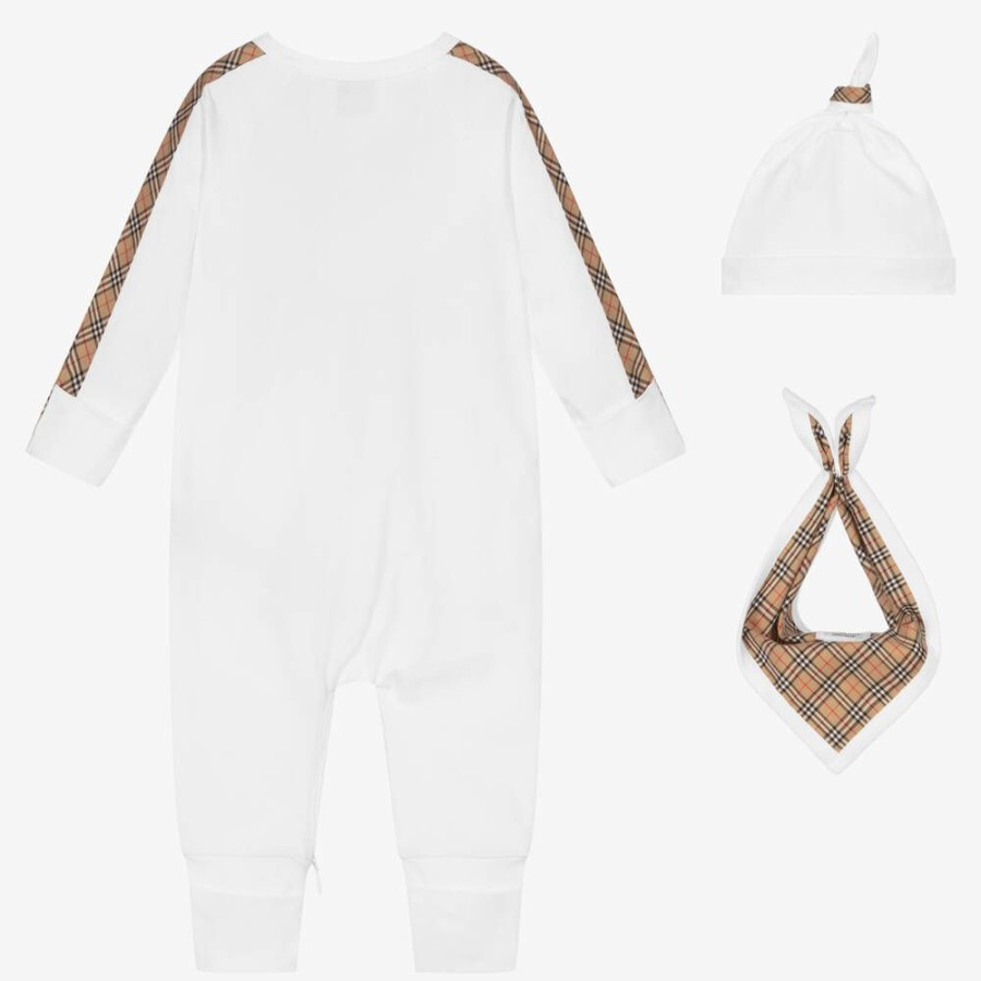 * Babysuits | Shop White 3 Piece Romper Gift Set