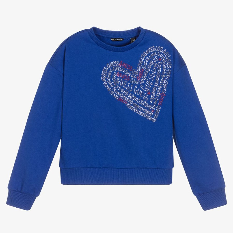 * Tops | Discounts Girls Blue Logo Sweatshirt