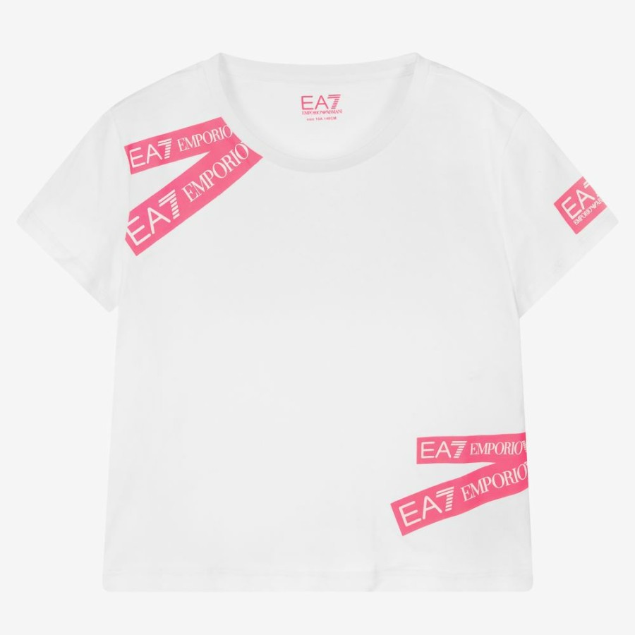 * Girl | Less Expensive Teen Girls White Crop T-Shirt