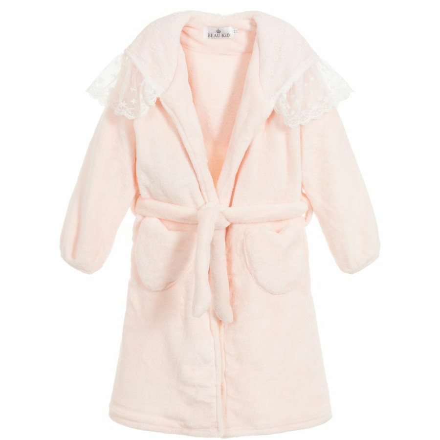 * Nightwear Underwear | Discount Girls Pink Fleece Bathrobe